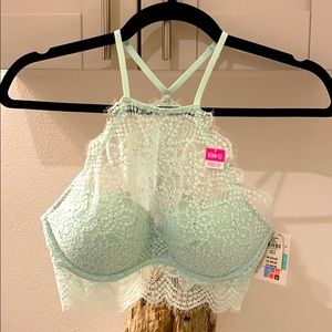 Brand New Pink Victoria Secret Laced Bra - Small